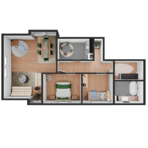 3 Raum Wohnung (79,57m²)